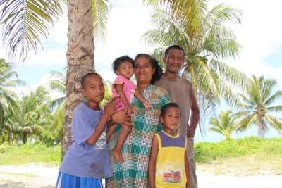 Families in the Marshall Islands Could Soon Not Have an Island Home Wish Fresh Water and Crops Due to Salt Water Inundation and Persistent Drought - © IOM