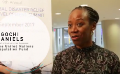 Interview with Ugochi Daniels, UNFPA - Global Disaster Relief and Development Summit 2017