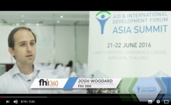 AIDF Asia Summit 2016 - Interview with Josh Woodard, FHI 360